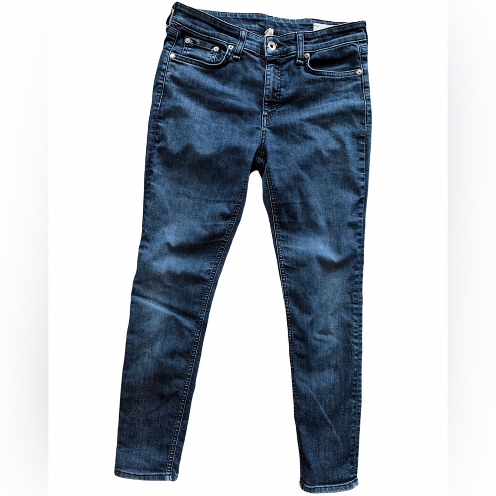 rag & bone Women's Skinny Jeans - Dark Blue Wash